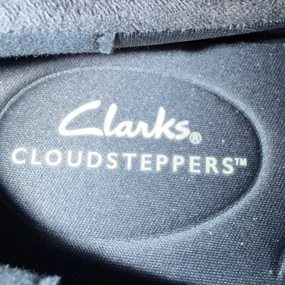 Clarks Cloud-steppers Audreigh Eve 7.5‎ M  Blue Slip On Platform Sneakers
